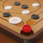 Carrom Pool Board Game Logo