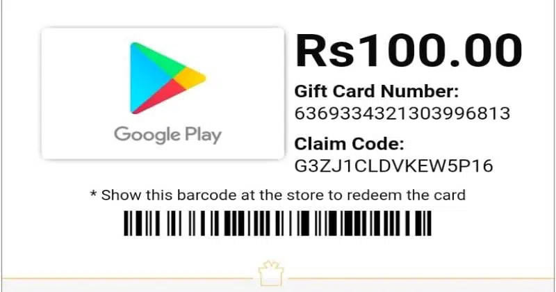 Código de resgate da Google Play Store 13 de novembro de 2023  Cartão-presente da Google Play (Rs 10, 30, 50 e 100) - CenárioMT